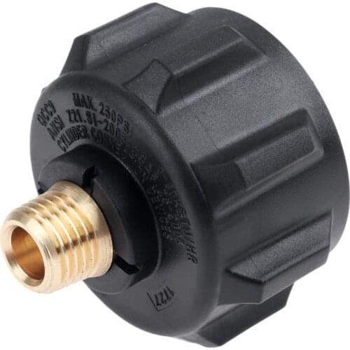 Solid Brass QCC1/Type 1 Connection & 1/4" Male Pipe Thread Propane Adapter 20lb-40lb Tank Connect To Gas Regulator Hose Fittings