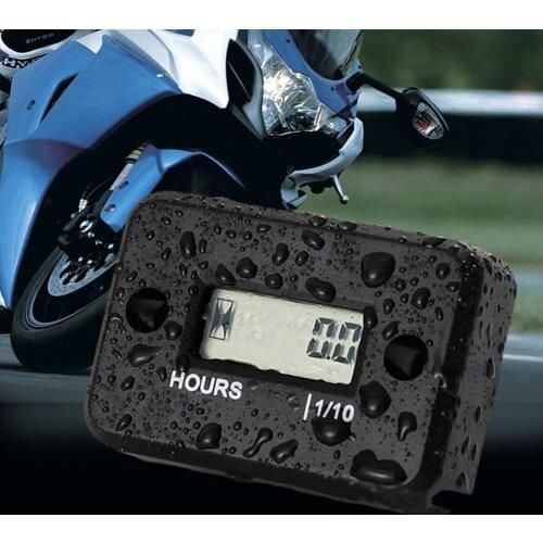 Digital LCD Waterproof Hour Meter Counter for Motorcycle Boat Quad Bike ATV Motorcycle Accessories