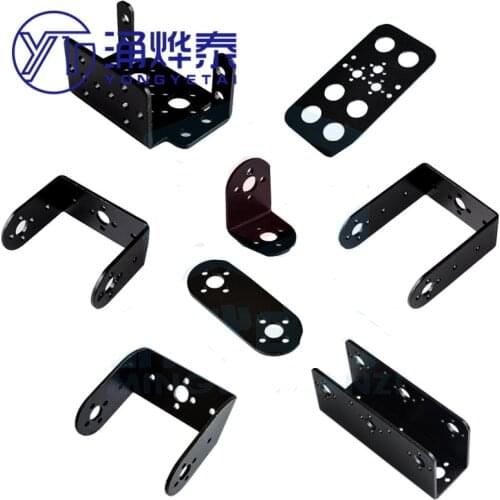 YYT Standard steering gear bracket double-axis servo bracket robot multi-function oblique U-shaped L-shaped beam bearing