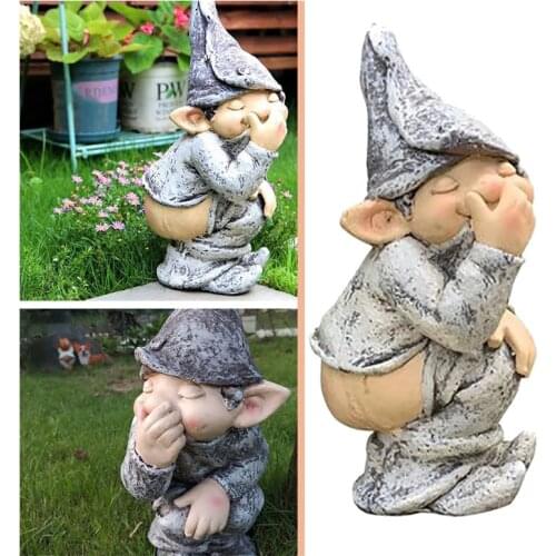 Funny Resin Dwarf Figurines Home Garden Decoration Accessories Resin Embellishments Statue Crafts Display Mold Desktop Decor