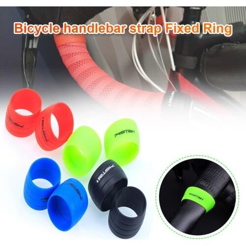 1 Pair Silicone Plug Road Bike Handlebar Tape plugs Anti-Skip Rubber Bicycle Handlebar end Bar Tape Fixed Ring Waterproof Wear