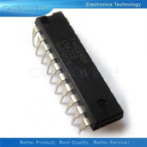 10pcs/lot SN74HC245N DIP20 SN74HC245 DIP 74HC245N DIP-20 74HC245 new and original IC In Stock