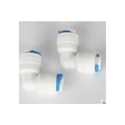 10 PCS 1/4" Hose Quick Connection 1/4" Pipe Elbow Union Connector Water Reverse Osmosis Aquarium System Connector Fitting