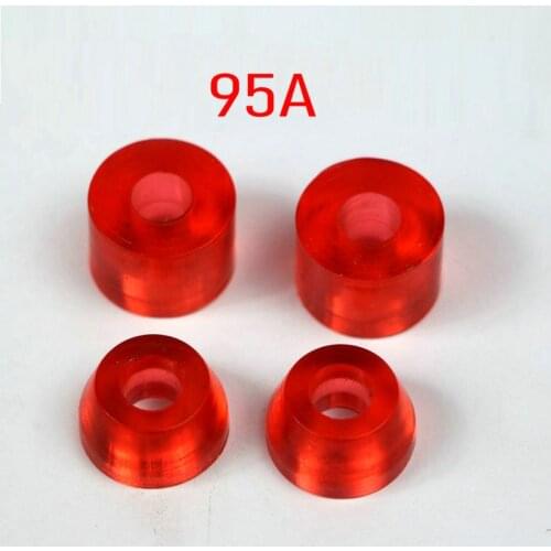 Skateboard Damping Pad Double Tilt Four Wheel Skateboard Bracket Pu Gasket Shock Pad Fish Plate Accessories High Elastic 95apu