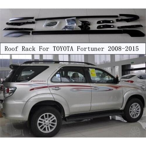 Roof Rack For TOYOTA Fortuner 2008-2015 Aluminum Alloy Rails Bar Luggage Carrier Bars top bar Racks Rail Boxes