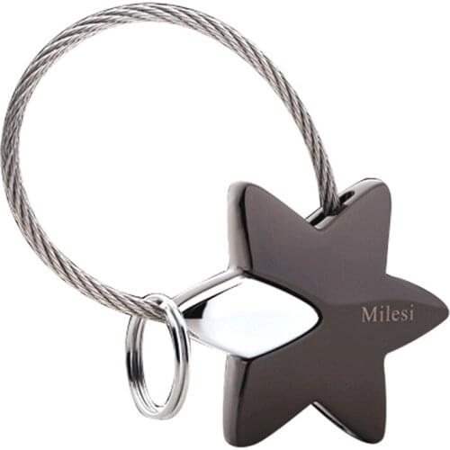 Car key chain Lovers Pendant Key ring Ornaments Lovers gifts Star Key Link Creative simplicity