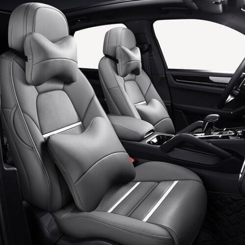 Genuine Leather Car seat covers For mitsubishi l200 asx lancer x outlander 3 eclipse cross colt xl pajero sport 3 accessories