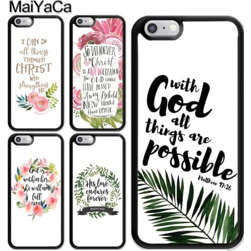 Bible Qutoes Verse Belief God Jesus Case For iPhone 12 Mini 11 Pro MAX X XR XS MAX SE 2020 6S 7 8 Plus 5s Cover