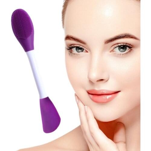 Double-Ended Silicone Facial Cleansing Brush 2 In1 Applicator Brush Mask Brush Cleansing Pore Blackhead Remover Beauty Tools