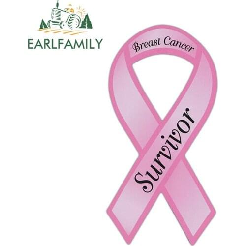 EARLFAMILY 13cm x 6.6cm for Breast Cancer Survivor Decal Trunk Waterproof Windshield Car Stickers VAN Motorcycle Vinyl Car Wrap