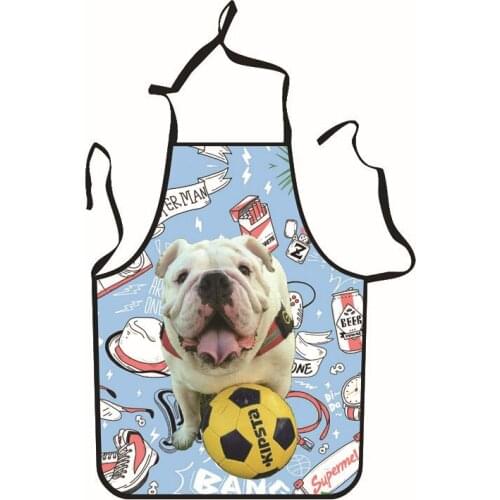 Dog cat pattern Apron for kitchen cooking accessories kitchen accessories aprons for women baking accessories kids apron barber