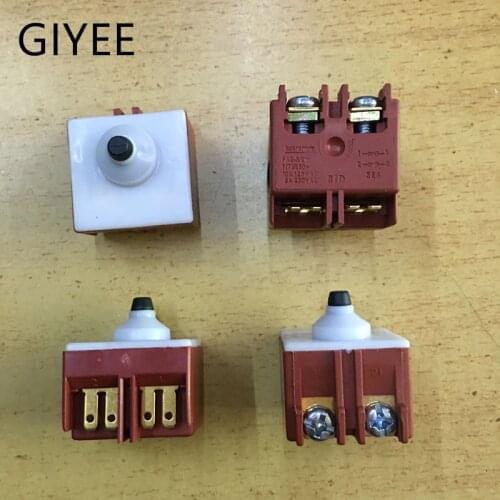 5PCS Angle Grinder FA2-5/2W 250V 5A 125VAC/10A Momentary DPST NO Switch for Bosch 6-100 GWS6/8-100 S1M-FF03-100A TWS6600