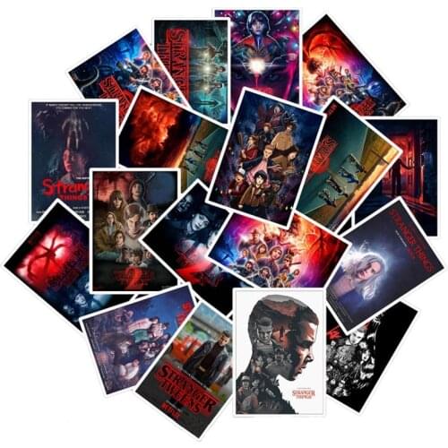 50Pcs/Lot Newly TV Series Stranger Things 3 Stickers For Laptop Motorcycle Skateboard Luggage Decal Toy DIY Sticker