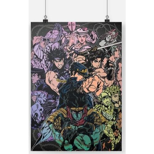 JoJos Bizarre Adventure Main character Canvas poster Painting wall Art decor Living room Bedroom Study Home Decoration Prints