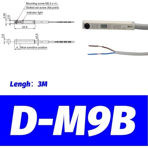 SMC Type Solid State Auto Switch Direct Mounting Type D-M9B D-M9N D-M9P D-M9BL D-M9NL D-M9PL pneumatic switch Magnetic Senson