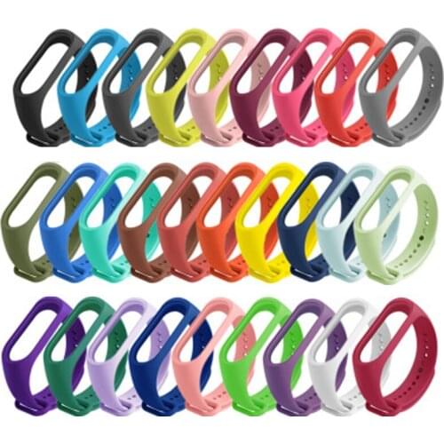 Silicone Bracelet for Xiaomi Mi Band 4 Sport Wristband Mi Band Band4 replacement straps For mi band 4 Smart watch band