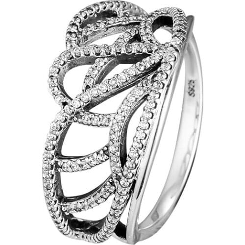 Special Offer Genuine 925 Sterling Silver Butterfly Wing Ring Clear CZ Women Rings Fashion Jewelry anillos R045