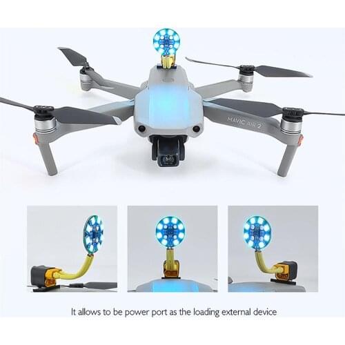 Startrc mavic air 2 accessories outlet battery extended adapter with colorful lights for dji mavic air 2 drone with camera
