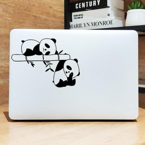 Cute Panda Brother Laptop Sticker for Macbook Pro Air Retina 11 12 16" Touch Bar 13 15 inch Mac Book Skin 14" HP Notebook Decal