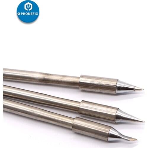 T12-11 3 Pcs Replaceable Solder Iron Tips Replacement Soldering Iron Tips for LEISTO T12-11 Lead-free Soldering Station