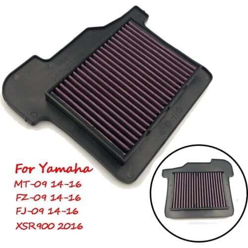 Motorcycle Air Intake Filter Cleaner High Flow Non-woven Fabric Air Filter For Yamaha MT-09 MT09 FZ-09 14-16 FJ-09 15-16 XSR900