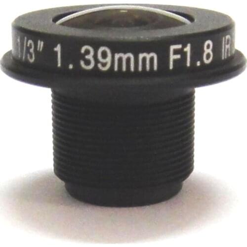 X2pcs HD 5mp 1.39mm cctv camera Lens 1/3" Wide Angle M12 F1.8 IR Board Fisheye lens for 720P/1080P CCD IP Camera