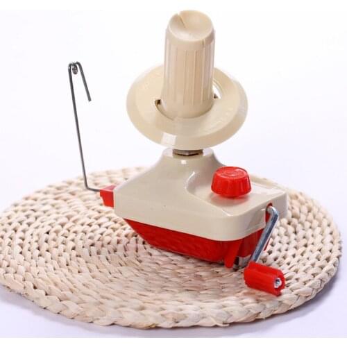1Pcs Small Hand Operated Handheld Yarn Winder Machine Fiber String Line Ball Coiler Holder For Household Wool Sewing Accessories