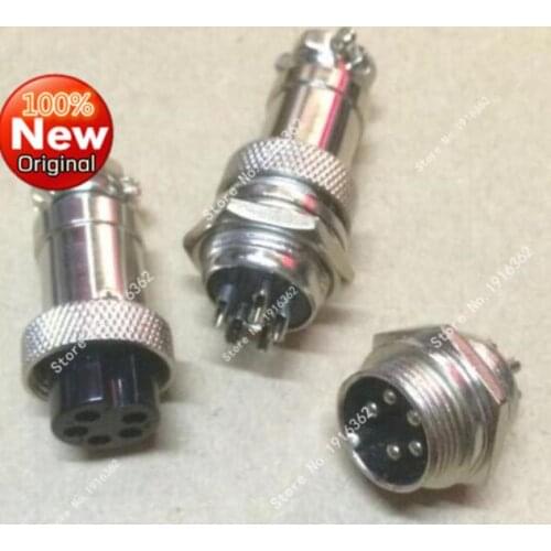 10Pair/Lot GX16-5 GX16 5Pin 16MM Male & Female Wire Panel Connector Circular Aviation Connector Socket Plug