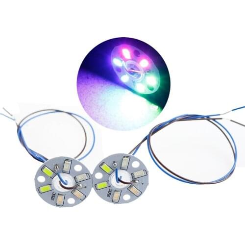 10pcs multicolor led source plate PCB pink blue green SMD5730 5630 3W 32MM LED Light board for for Camping/ Led Bulb lighting