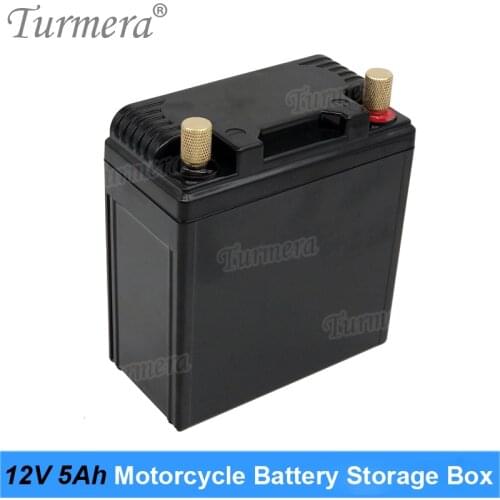 12V 5Ah 6Ah Motorcycle Battery Storage Battery Box Can Hold 10Piece 18650 Li-ion Battery or 5Piece 32700 Lifepo4 Battery Turmera