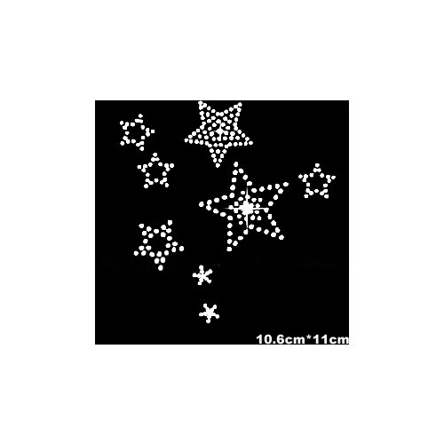 16 piece/lot Flash star DIY hotfix rhinestones, heat transfer design iron on motifs,rhinestone for garment,T-shirt