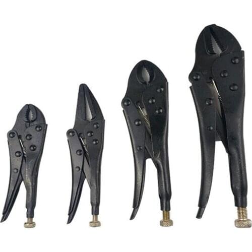 4pcs/set Multi-fouction Pliers Heat Treatment Locking Pliers Gourd Mouth Straight Wear Resistant Vise Grip Clamping Repair Tools