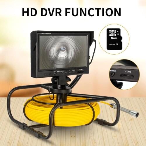 9 inch 17mm Handheld Industrial Pipe Sewer Inspection Video Camera IP68 Waterproof Drain Pipe Sewer Inspection Camera System