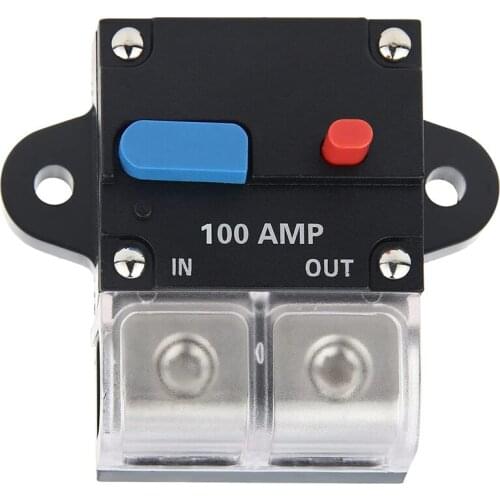 Circuit Breaker Waterproof Trolling Motor Auto Car Marine Boat Bike Stereo Audio Inline Fuse Holders Inverter