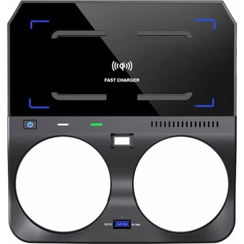 Car QI wireless charger 15w fast charging plate phone holder wireless phone charger for BMW X5 G05 X6 G06 2019 2020 accessories