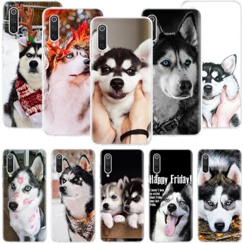 Siberian Husky Dog Phone Case For Xiaomi Redmi Note 10 9 8 Pro 9S 8 8T 7 6 5 6A 7A 8A 9A 9C 4X S2 K20 K30 Art Cover Coque