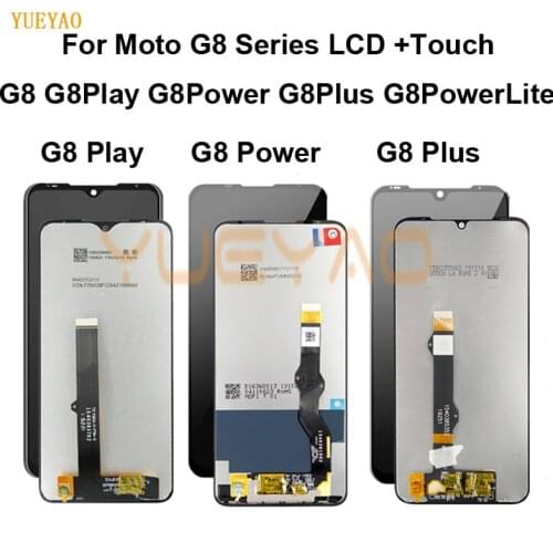 For Motorola G8 Play G8 Plus G8 Power LCD Display Touch Screen XT2019 xt2015 Digiziter Assembly For Moto G8 Power Lite XT2055