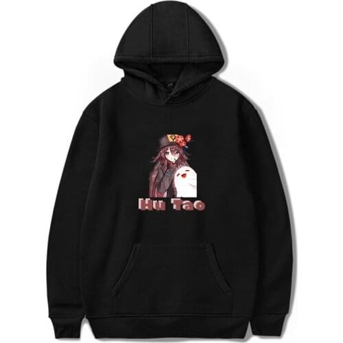 Hu Tao Hoodie Aesthetic Casual Harajuku Clothing Fashion Unisex Printed Sweatshirt Kawaii Genshin Impact Streetwear Tops Women