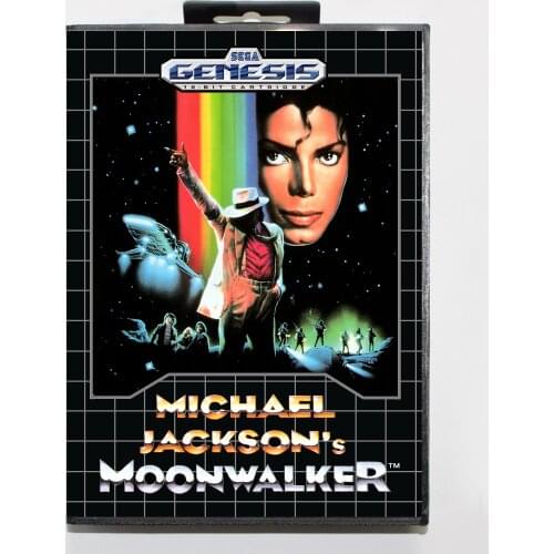 Moonwalker 16bit MD Game Card For Sega Mega Drive/ Genesis with Retail Box