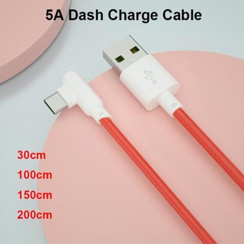 Oneplus 5A Dash Type C Cable USB C Data Line For OPPO Realme Phone VOOC Quick Charge Oneplus 1+ 3 3T 5 5T 6 6T 7 7T 8 8T Pro