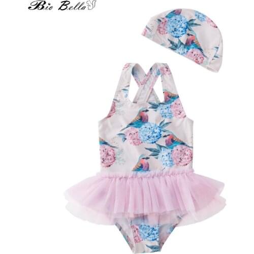 Baby Infant Girls Bikinis Set Lovely Swimming Bathing Swimsuit 2-7 Years Girls Bikini Sunscreen Children Bikini Swimsuit Child