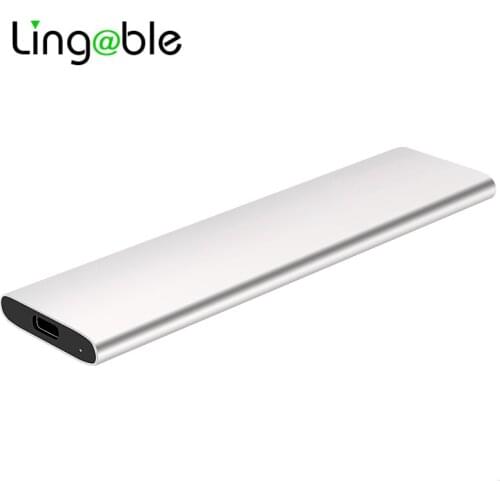 Lingable USB 3.1 Type C to M.2 NGFF B-Key SSD Enclosure External SSD Case SATA Based M.2 Hard Drive Converter Cable 35CM