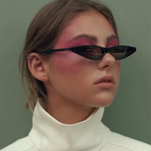 Small Sunglasses Women Vintage Cateye Glasses Frame Trend Leopard Frame Cat eye Glasses Shades UV400 очки женские стекло