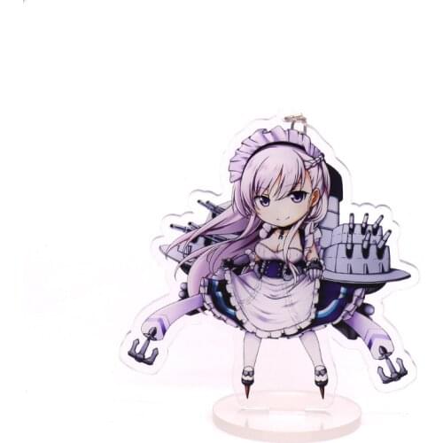 Cute Game Azur Lane IJN Takao HMS Queen Elizabeth Enterprise Double-sided Acrylic Stand Model Pendant Keychain Decor Gift