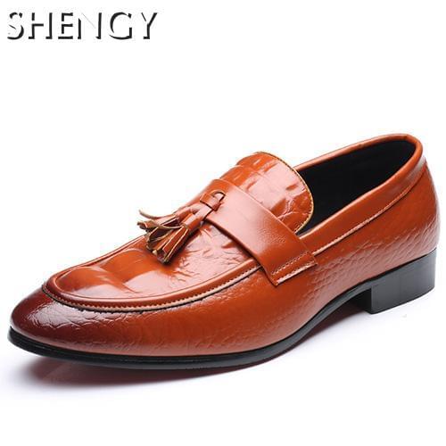 Men Shoes Leather Handmade Comfortable Mens Loafers Business Men Flat Fashion Shoes Casual Wrok