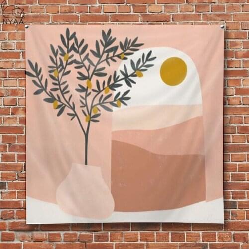 Landscape Print Tapestry Wall Hanging Desert Camel Pattern Polyester Lving Room Carpet Home Decorative Tapestry Wall Fabric