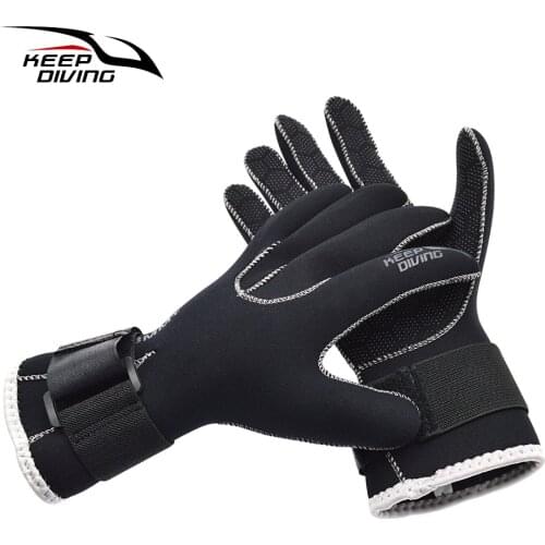 3MM Neoprene Swimming Gloves Swim Gloves Snorkeling Equipment Anti Scratch Keep Warm Wetsuit Material Winter Swim Spearfishing