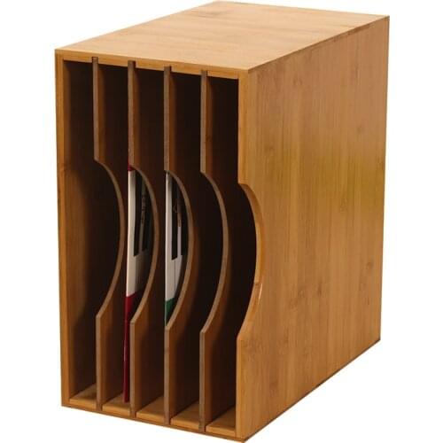 Black Gum Record Shelf Classical Nostalgic LP Record Storage Rack Vinyl Disc Storage Rack CD Rack Baffle Detachable Flexible