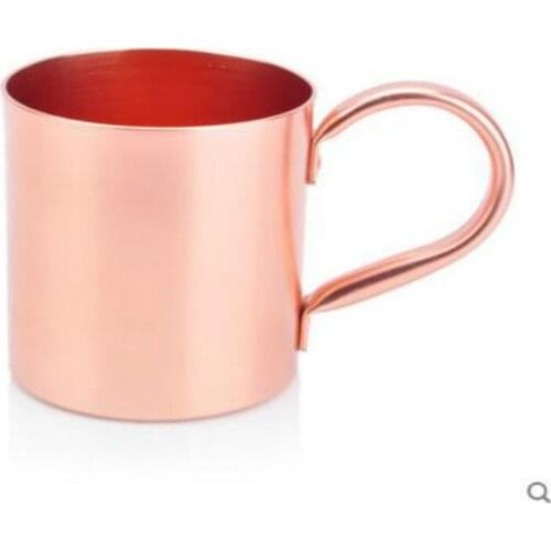Kitchen Drinkware 450ml Aluminum Rose Golden Goblet Cocktail Mugs