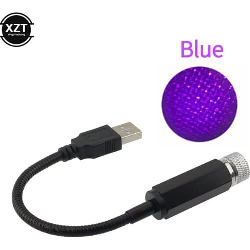 Atmosphere Projector Starry Lights Car Dome Light Red Interior Star Light Mini LED Laser USB Auto Decoration Night Galaxy Lamp